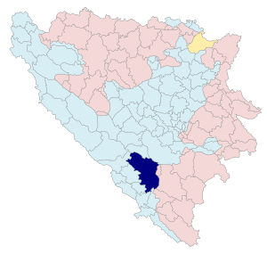 Location Mostar
