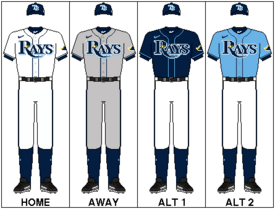 Tampa Bay Devil Rays Road Uniform - American League (AL) - Chris