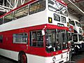 Manchester Corporation bus 1001 (HVM 901F), Museum of Transport in Manchester, 4 October 2008.jpg
