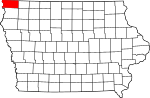 State map highlighting Lyon County