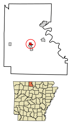 Location of Summit in Marion County, Arkansas.