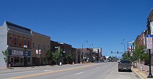 Main Street in downtown Marshall
