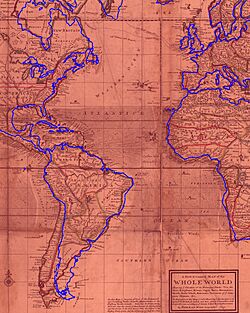 Moll World Map 1719 master-gmd-gmd3-g3200-g3200-mf000001Z Atlantic