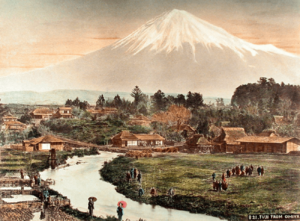 Mount Fuji from Omiya by Kusakabe Kimbei c1890