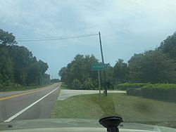 Northbound Florida SR 19 as it enters Pittman; June 2020.