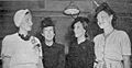 Navy Nurse Corps POWs Chief Nurse Olds, Jackson and Christiansen after their release