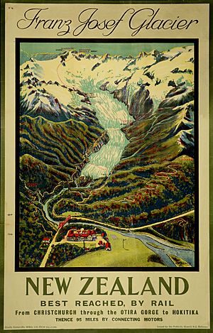 New Zealand Railway poster - Franz Josef Glacier c.1932 (10468987545)