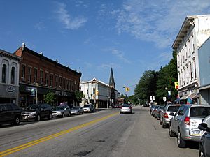 Main Street, looking west toward Lake Street (Pennsylvania Route 89)