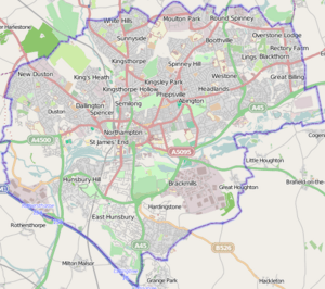 Northampton from OpenStreetMap