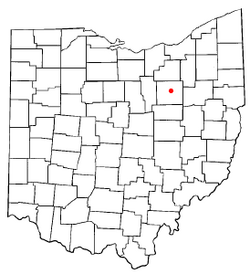 Location of Smithville, Ohio