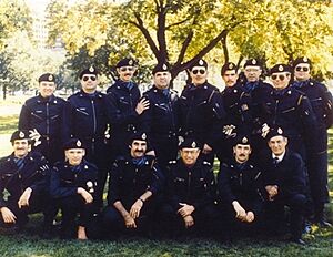 Original Ontario Regiment Ferret Club Crews, Oshawa, 1980