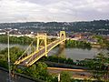 Pittsburgh Tenth Street Bridge from Bluff downsteam