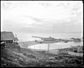 Playa del Rey lagoon showing Del Rey Hotel, Playa Del Rey Pavilion and pier, Los Angeles, ca.1908 (CHS-5380)
