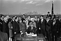 President Lyndon B. Johnson Signing of the Immigration Act of 1965 (02) - restoration1