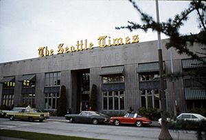Seattle Times building, circa 1970s (24968791244)
