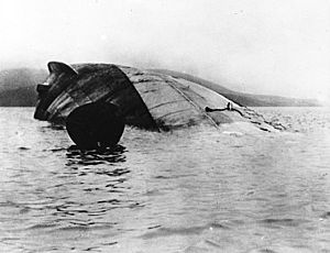 Seydlitz capsized
