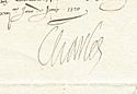 Charles IX's signature