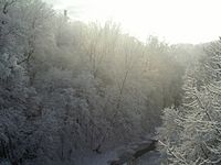 Six mile creek in winter
