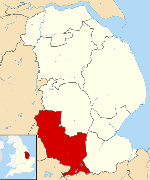 South Kesteven UK locator map