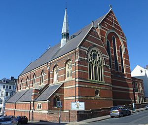 St Michael and All Angels Church, Victoria Road, Montpelier, Brighton (NHLE Code 1381083) (March 2014) (4).JPG