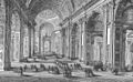 St peters basilica interior drawing