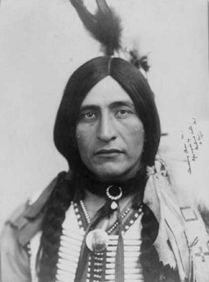 Standing Bear, head and shoulders protrait