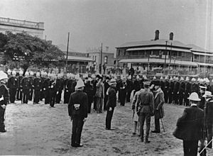 StateLibQld 2 75511 Presentation of medals to ex-members of the Queensland Police Force, Petrie Terrace, 1909