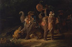 Thomas Daniell - Tiger Hunting in the East Indies - Google Art Project