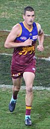 Colour photograph of Tom Rockliff in 2017