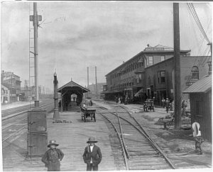Union Depot, Dunkirk, N. Y. Date Created Published- between ca. 1890 and ca. 1900