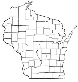 Location of Maple Grove, Shawano County, Wisconsin