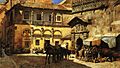 Weeks Edwin Lord Market Square in Front of the Sacristy and Doorway of the Cathedral Granada