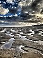 Withernsea beach low tide