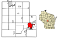 Wood County Wisconsin Incorporated and Unincorporated areas Wisconsin Rapids Highlighted