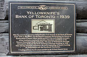 Yellowknife's Bank of Toronto (plaque) 01