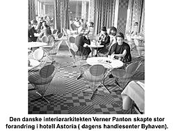 056 Trondheim- hotell Astoria med interiør designet Verner Panton