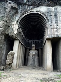 1 Hinayana style Aurangabad Buddhist Cave with stupa