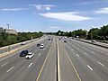 2019-07-12 11 25 04 View north along Interstate 270 (Washington National Pike) from the overpass for West Gude Drive in Rockville, Montgomery County, Maryland