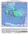 2020-10-30 Néon Karlovásion, Greece M7 earthquake shakemap (USGS)