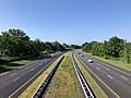 2021-06-29 09 28 15 View south along Interstate 295 from the overpass for Rising Sun Road in Bordentown Township, Burlington County, New Jersey