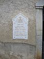 Arros d'Oloron (Asasp-Arros, Pyr-Atl, Fr) monument aux morts sur le mur de l'eglise