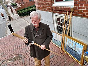Artist Woodcarver John Pydynkowski, hand carved walking stick, (2o4) amazing detail