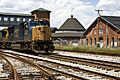 B and O Martinsburg Shops with CSX train