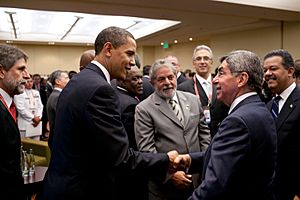 Barack Obama and Óscar Arias Sánchez