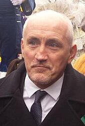 Barry McGuigan at the London St Patrick's Day march 2015 (cropped1).jpg