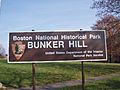 Bunker Hill Monument Sign