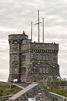 Cabot Tower, north face, Signal Hill, St. John's, Newfoundland