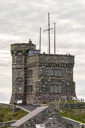 Cabot Tower, north face, Signal Hill, St. John's, Newfoundland.jpg
