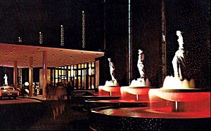 Caesars Palace fountains 1970