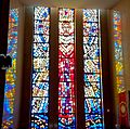 Chapel stained glass, All Saints Cemetery Community Mausoleum, Des Plaines, Illinois, USA